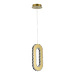SL6506.203.01 Светильник подвесной ST-Luce Золотистый/Золотистый, Прозрачный LED 1*9W 3000K ALLUNGO — изображение 2