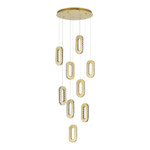 SL6506.203.09 Светильник подвесной ST-Luce Золотистый/Золотистый, Прозрачный LED 9*9W 3000K ALLUNGO — изображение 2