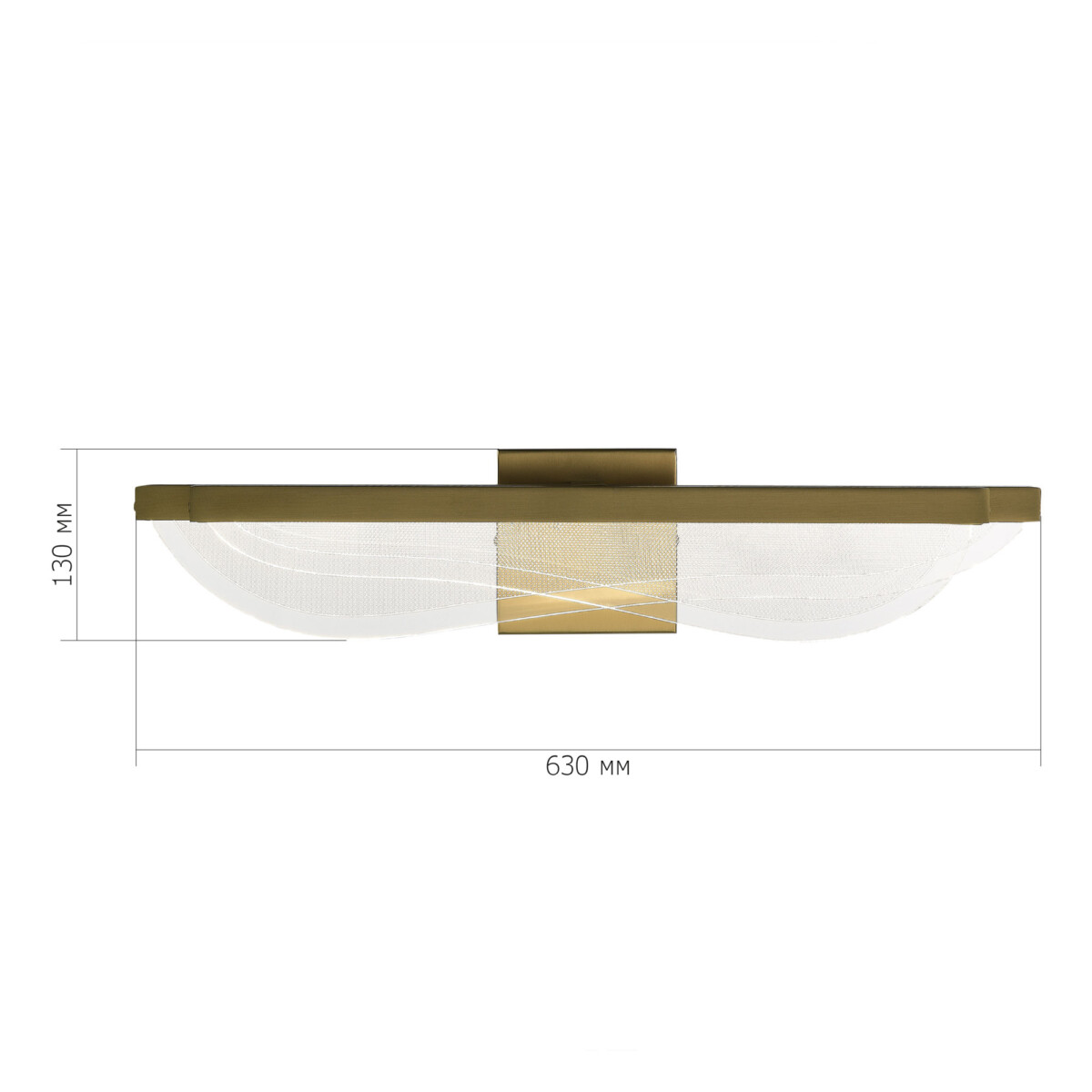 SL6509.201.01 Светильник настенный ST-Luce Золотистый/Прозрачный LED 1*18W 4000K FESALE — изображение 3