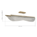 SL6509.223.01 Светильник подвесной ST-Luce Золотистый/Прозрачный LED 1*60W 4000K FESALE — изображение 5