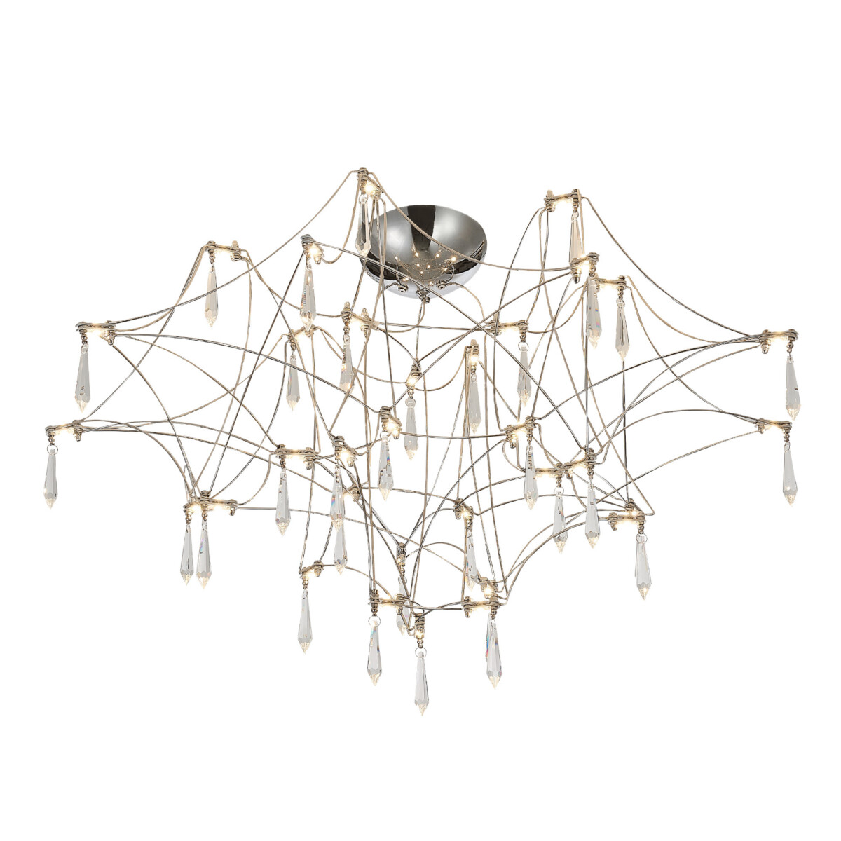 SL6601.102.78 Светильник потолочный ST-Luce Хром/Прозрачный LED 78*0,35W 3000K GRAVETTA — изображение 1