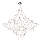 SL6601.103.114 Светильник подвесной ST-Luce Хром/Прозрачный LED 114*0,5W 3000K GRAVETTA