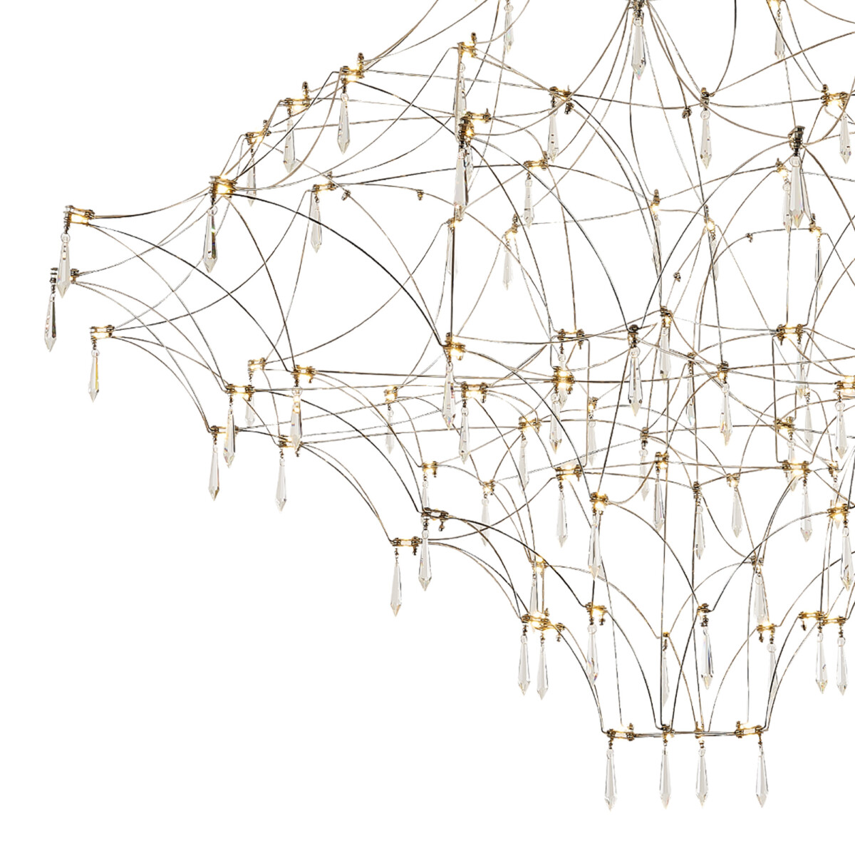 SL6601.103.114 Светильник подвесной ST-Luce Хром/Прозрачный LED 114*0,5W 3000K GRAVETTA — изображение 3