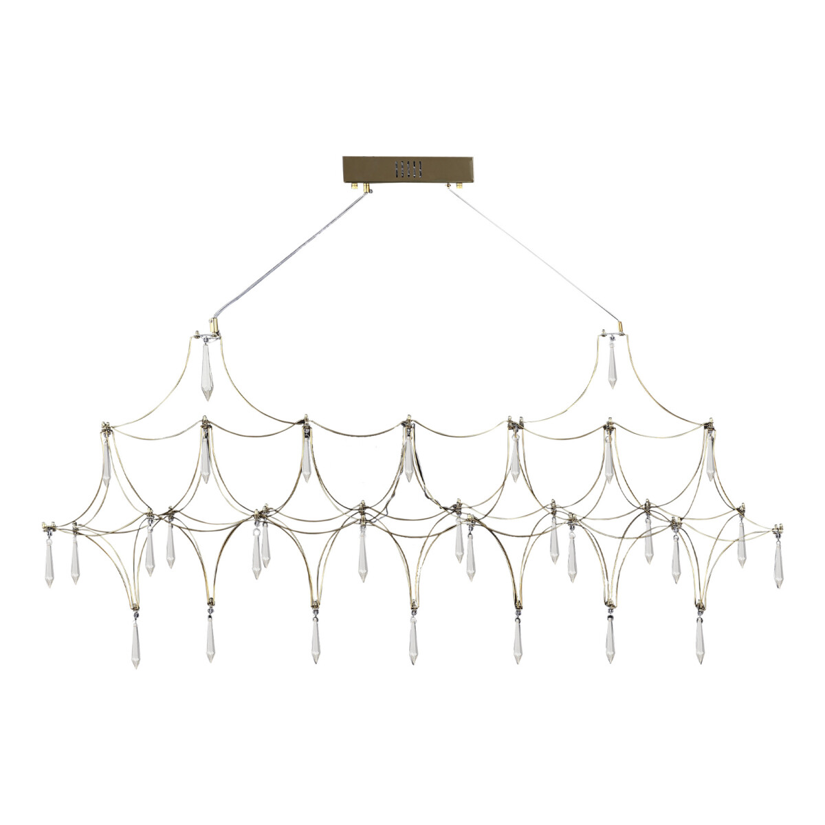 SL6603.203.17 Светильник подвесной ST-Luce Золотистый/Прозрачный LED 1*17W 4000K GRAVETTA — изображение 1