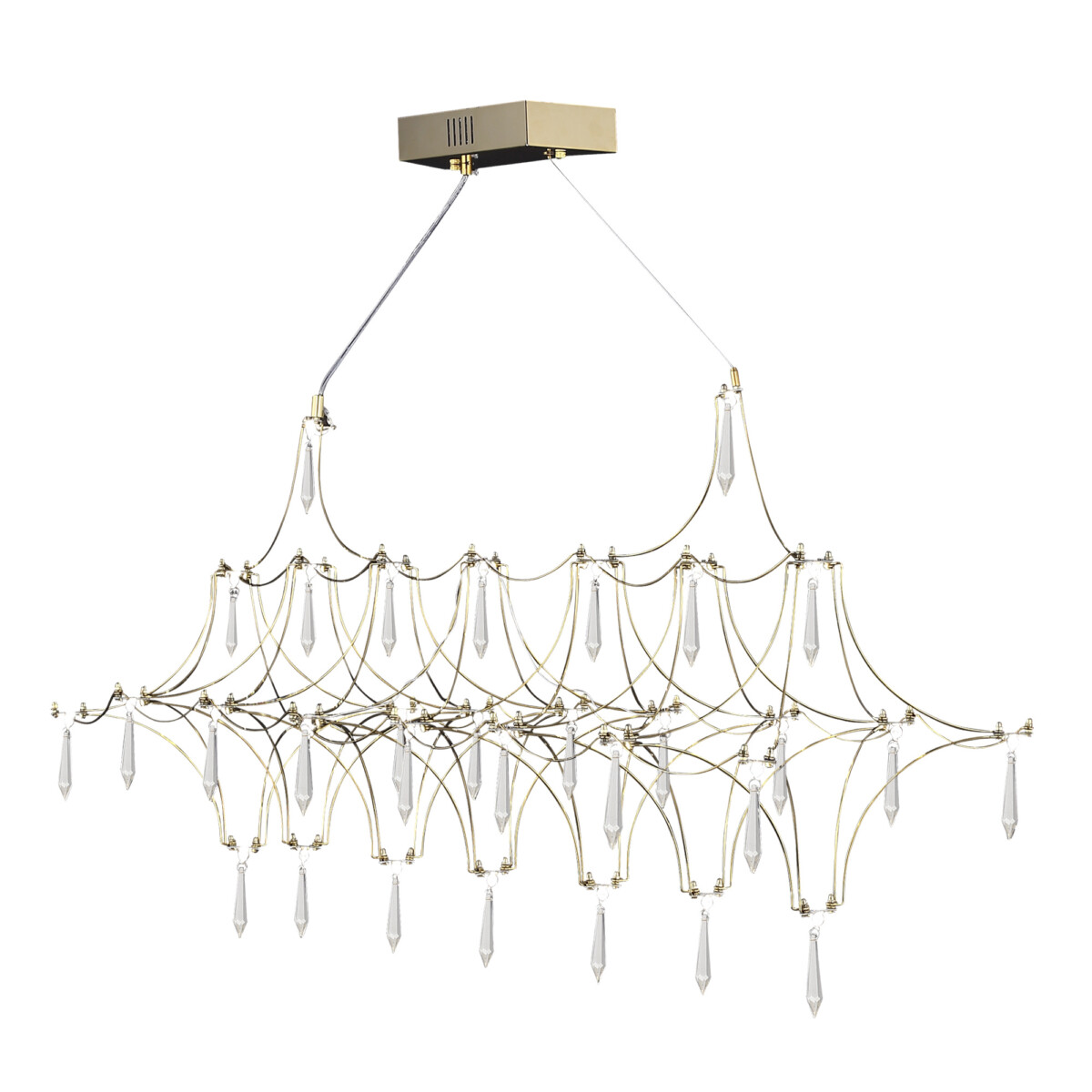 SL6603.203.17 Светильник подвесной ST-Luce Золотистый/Прозрачный LED 1*17W 4000K GRAVETTA — изображение 2