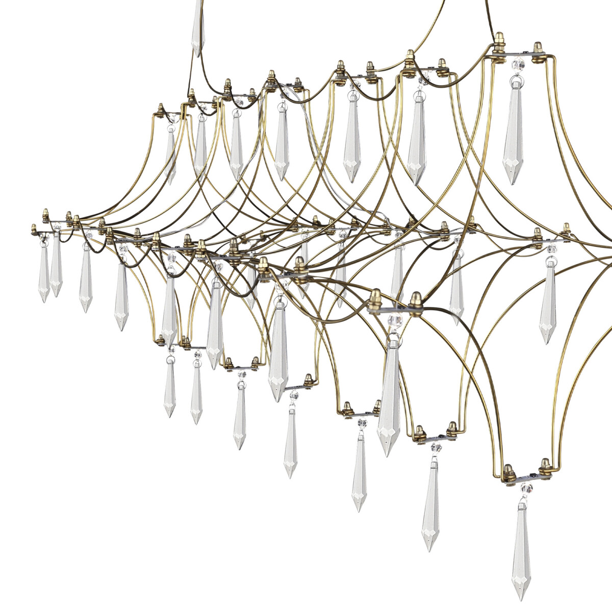 SL6603.203.17 Светильник подвесной ST-Luce Золотистый/Прозрачный LED 1*17W 4000K GRAVETTA — изображение 3