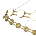 SL6610.203.20 Светильник подвесной ST-Luce золотистый/белый LED 1*40W 4000K MONRO — изображение 4