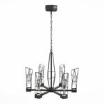 SL815.303.06 Люстра подвесная ST-Luce Серый графит/Серый графит, Прозрачный LED 6*8W 4000K PROGETTO — изображение 2