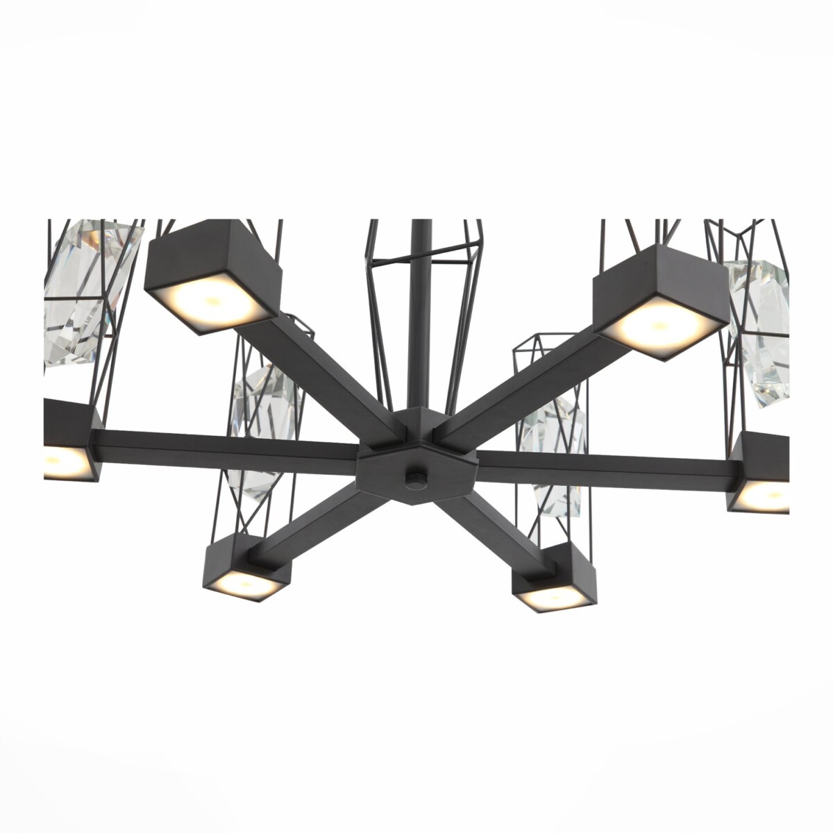 SL815.303.06 Люстра подвесная ST-Luce Серый графит/Серый графит, Прозрачный LED 6*8W 4000K PROGETTO — изображение 4