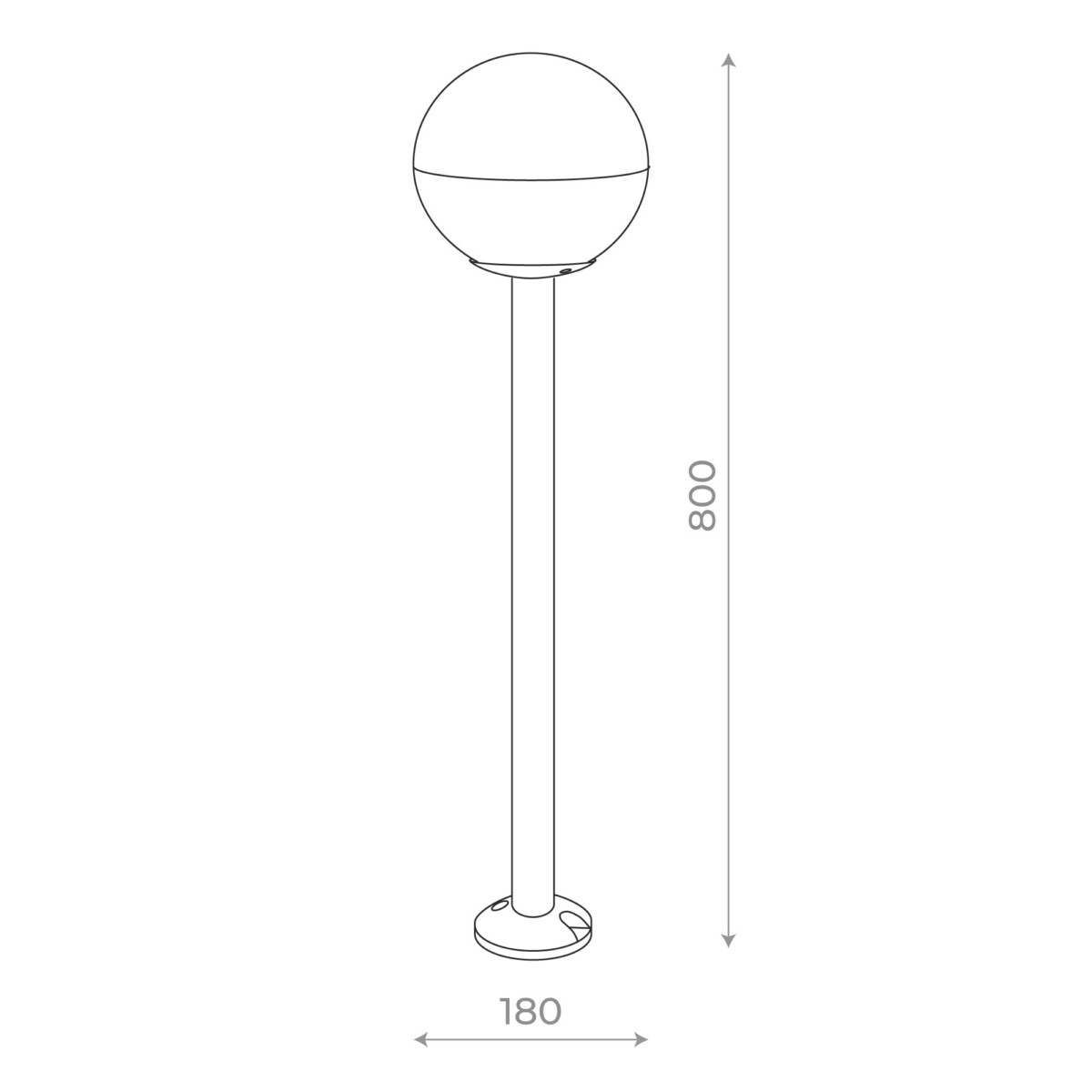 SL9000.415.01 Светильник уличный наземный ST-Luce Черный/Белый E27 1*40W OMBRA — изображение 4