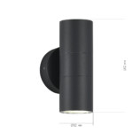 SL9008.701.02 Светильник уличный настенный ST-Luce серый/белый GU10 2*50W TUBO — изображение 5