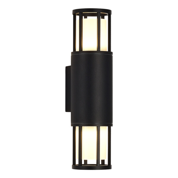 SL9017.401.02 Светильник уличный настенный ST-Luce черный/черный GU10 2*15W MESA