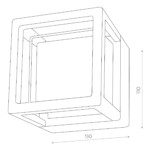 SL9504.401.01 Светильник уличный настенный ST-Luce Черный/Белый LED 1*5W 4000K ALCENO — изображение 2