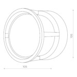 SL9504.411.01 Светильник уличный настенный ST-Luce Черный/Белый LED 1*5W 4000K ALCENO — изображение 2