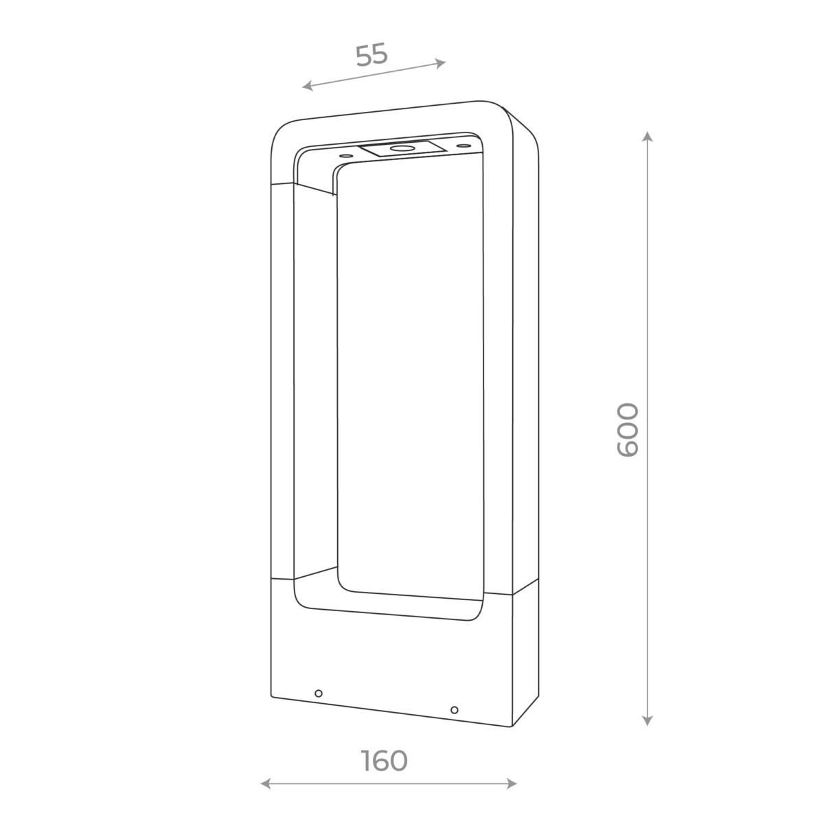 SL9506.405.01 Светильник уличный наземный ST-Luce Черный LED 1*7W 4000K ERTA — изображение 2