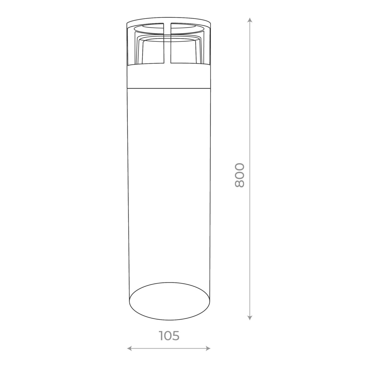 SL9507.415.01 Светильник уличный наземный ST-Luce Черный LED 1*5W 4000K FOSSA — изображение 2