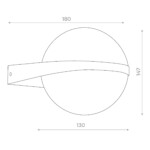 SL9510.401.01 Светильник уличный настенный ST-Luce Черный/Белый LED 2*6W 4000K CELESTE — изображение 3