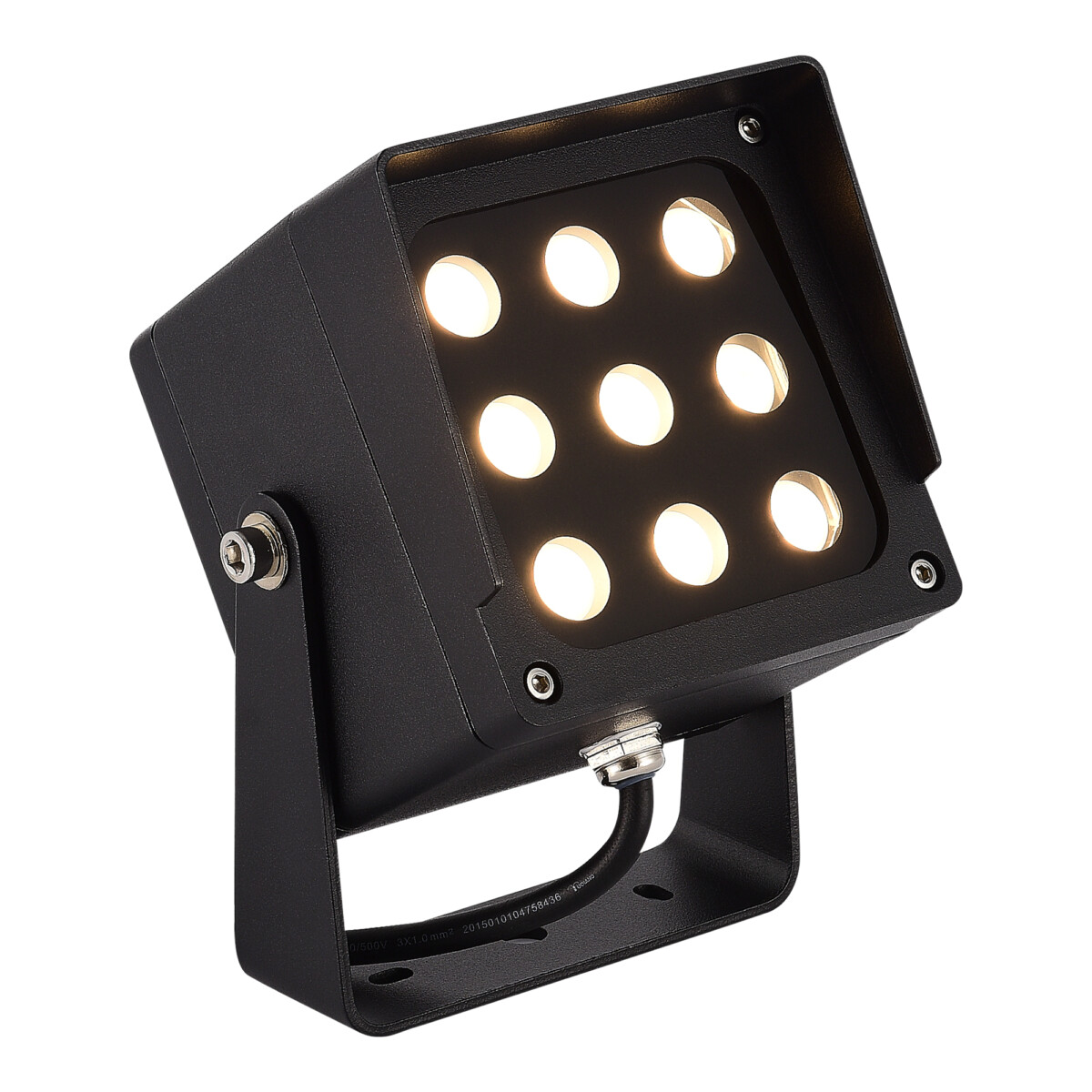 SL9520.415.01_01W SL9520.415.01 Светильник уличный наземный ST-Luce черный/черный LED 1*18W 3000K/4000K/6500K GLARE — изображение 1