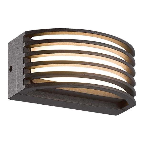 SL9544.401.01 Светильник уличный настенный ST-Luce Черный/черный LED 1*6W 3000K STRIS