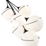 SLE103143-06 Светильник подвесной Черный/Белый E27 6*60W SATTURO — изображение 3