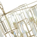 SLE103403-07 Светильник подвесной Шампань/Прозрачный E14 7*40W GIANO — изображение 3