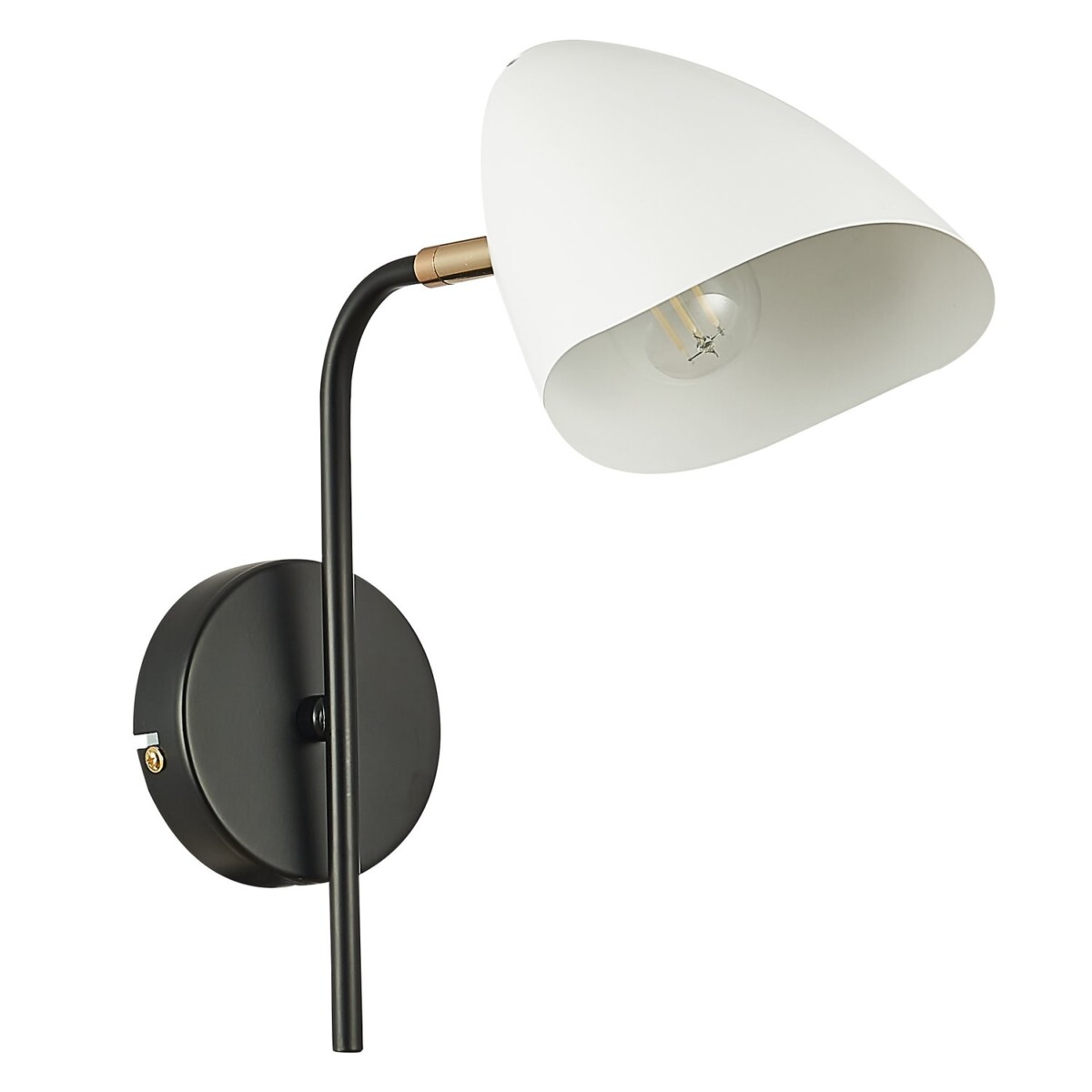 SLE103601-01 Светильник настенный Черный, Золотой/Белый E14 1*40W SATTA — изображение 2