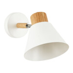 SLE103701-01 Светильник настенный Светлое дерево, Белый/Белый E27 1*60W BUVE — изображение 2