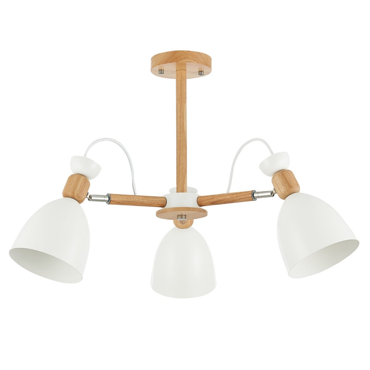 SLE103802-03 Светильник потолочный Светлое дерево, Белый/Белый E27 3*60W BALCAMO — изображение 2