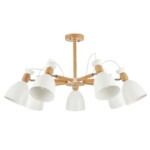 SLE103802-07 Светильник потолочный Светлое дерево, Белый/Белый E27 7*60W BALCAMO — изображение 2