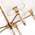 SLE105713-05 Светильник подвесной Латунь, Прозрачный/Белый E14 5*40W RAMER — изображение 4