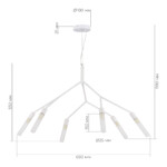 SLE1129-503-06 Светильник подвесной Белый/Белый G9 6*5W KAITO — изображение 4