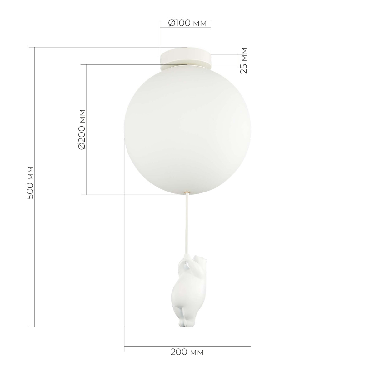 SLE115412-01 Светильник подвесной Белый/Белый E27 1*60W MODENA — изображение 4