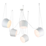 SLE120653-05 Светильник подвесной Белый/Белый E27 5*40W TRIESTE