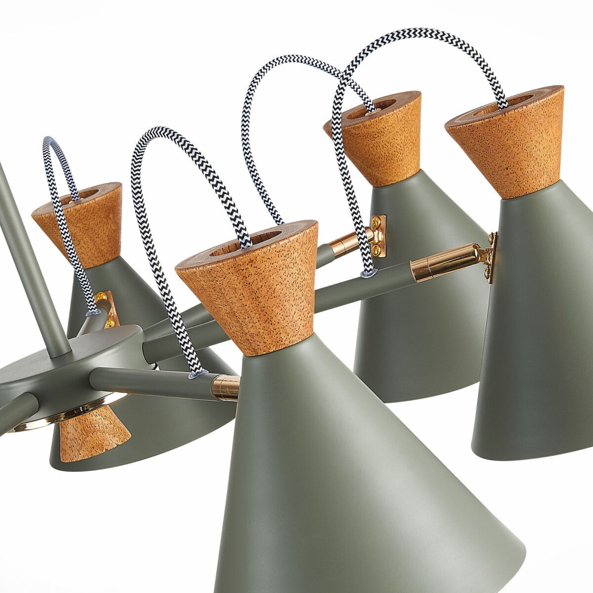 SLE125112-07 Светильник потолочный Серый, Золотистый/Серый, Темное дерево E14 7*40W MODICA — изображение 3