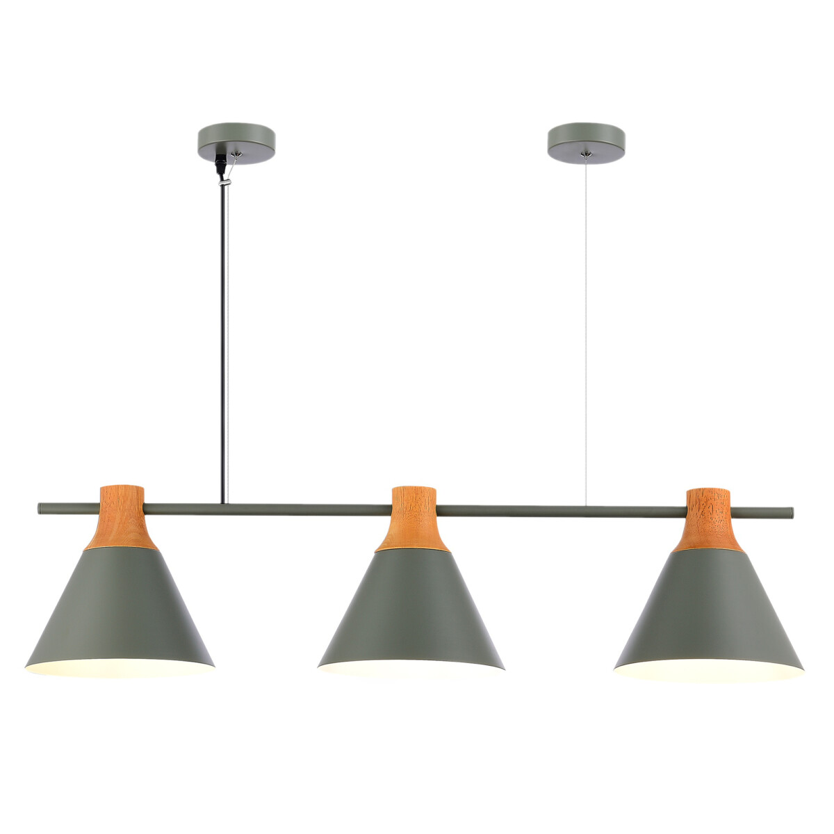 SLE125113-03 Светильник подвесной Серый/Серый, Светлое дерево E27 3*60W MODICA — изображение 1