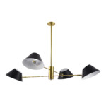 SLE1253-343-04 Светильник подвесной Латунь/Черный, Белый E14 4*60W NORBI — изображение 2