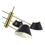 SLE1253-343-06 Светильник подвесной Латунь/Черный, Белый E14 6*60W NORBI — изображение 4