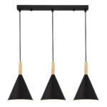 SLE1255-403-03 Светильник подвесной Черный/Черный E27 3*40W ARKET — изображение 2