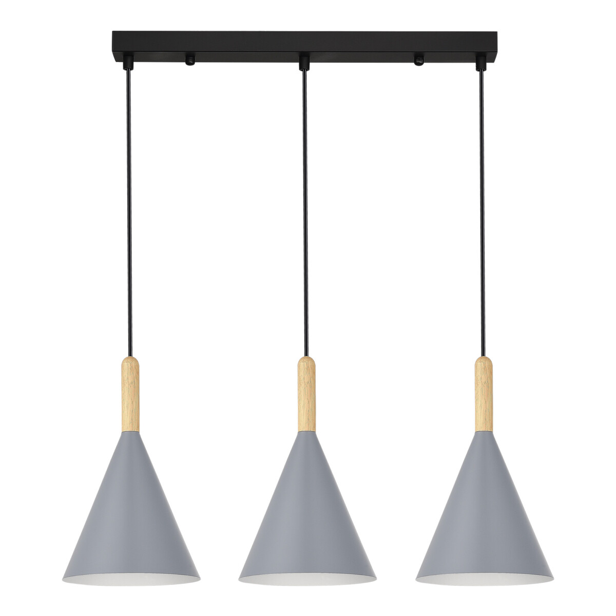 SLE1255-413-03 Светильник подвесной Черный/Серый E27 3*40W ARKET — изображение 1