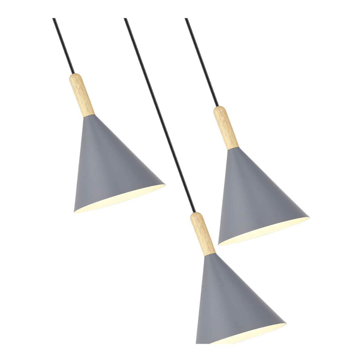 SLE1255-433-03 Светильник подвесной Черный/Серый E27 3*40W ARKET — изображение 3