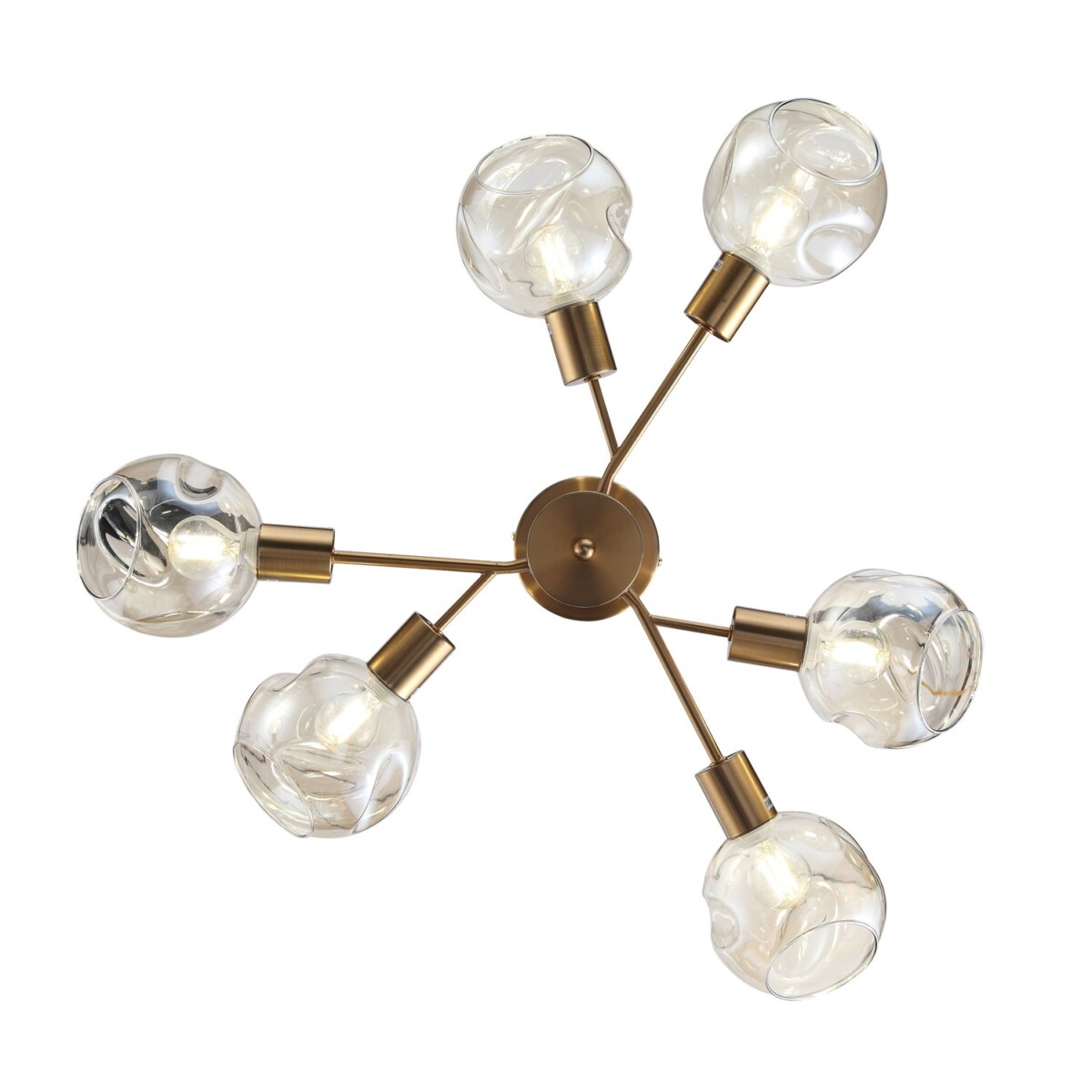 Уценка SLE155302-06 Светильник потолочный Античная медь/Янтарный E14 6*60W GENTORE — изображение 8