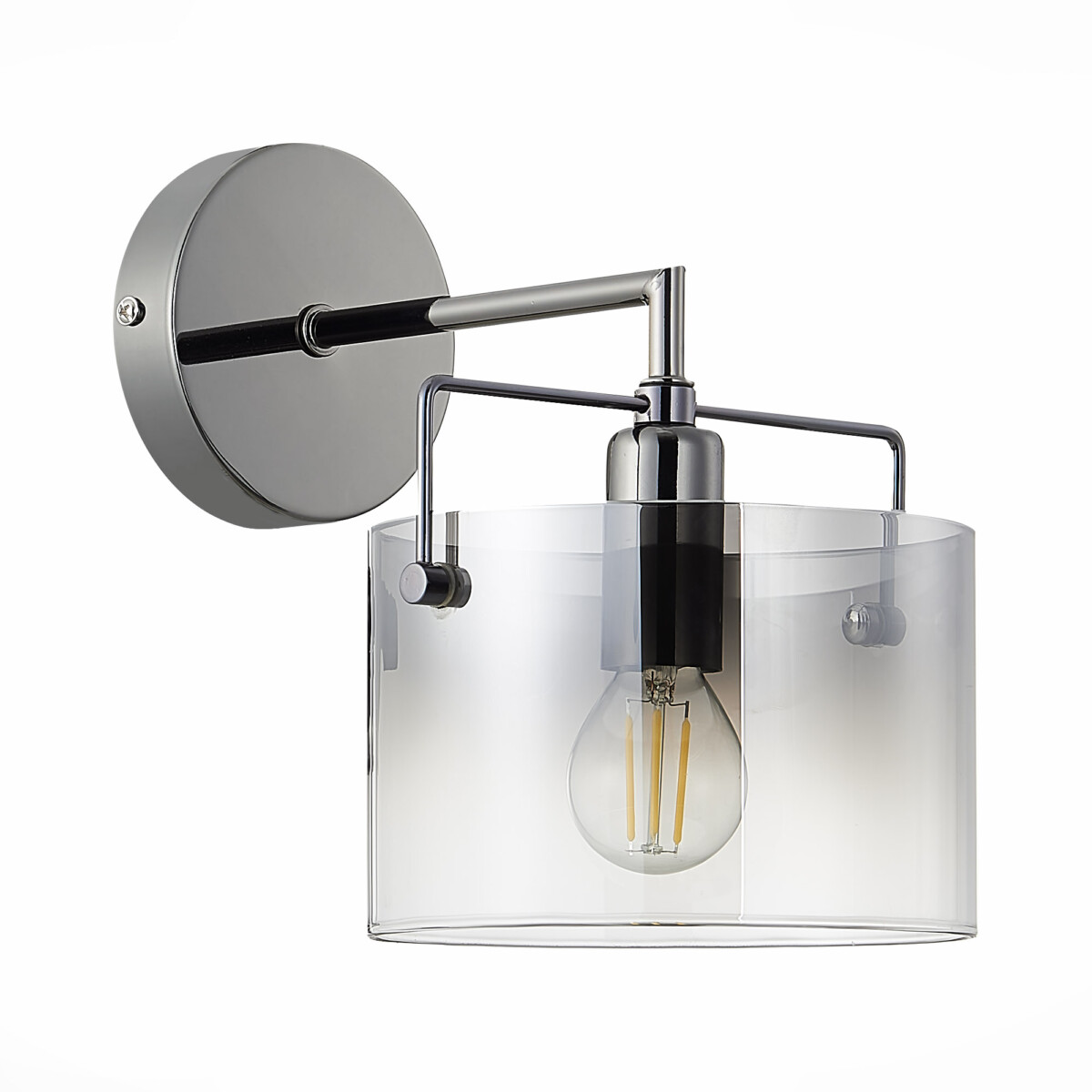 SLE155601-01 Светильник настенный Хром/Дымчатый E14 1*40W NOSTA — изображение 2