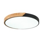 SLE200942-01 Светильник потолочный Черный, Светлое дерево/Белый LED 1*45W 3000K/4000K/6000K FESTA — изображение 3