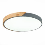 SLE200972-01 Светильник потолочный Серый, Светлое дерево/Белый LED 1*45W 3000K/4000K/6000K FESTA — изображение 3
