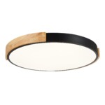 SLE201342-01 Светильник потолочный Черный, Светлое дерево/Белый LED 1*40W 3000K/4000K/6000K DELIA — изображение 2