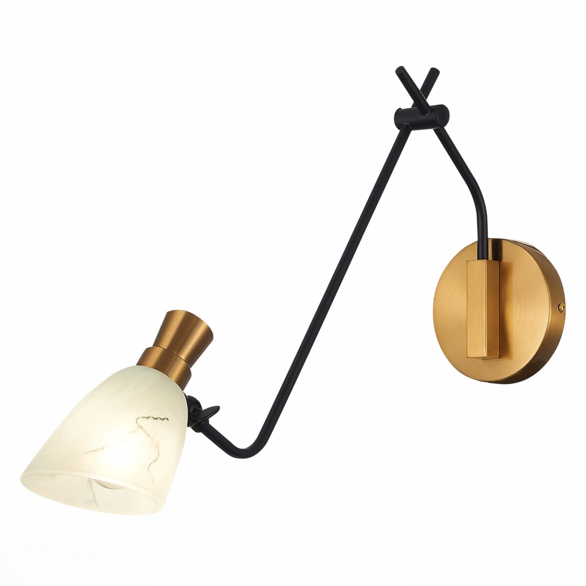 SLE205401-01 Светильник настенный Черный, Латунь/Белый E14 1*60W LITA — изображение 1