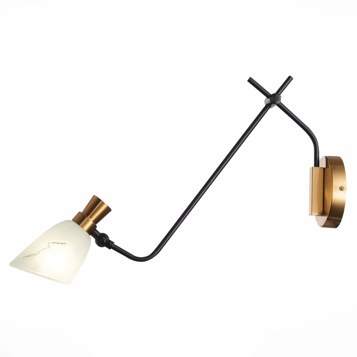 SLE205401-01 Светильник настенный Черный, Латунь/Белый E14 1*60W LITA — изображение 3