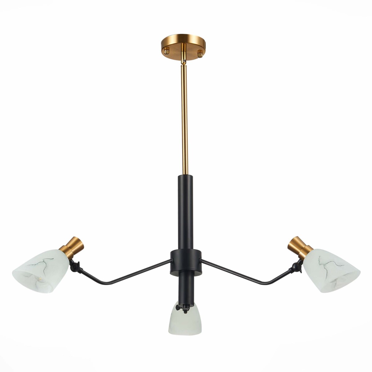SLE205403-03 Светильник подвесной Черный, Латунь/Белый E14 3*60W LITA — изображение 2