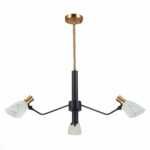 SLE205403-03 Светильник подвесной Черный, Латунь/Белый E14 3*60W LITA — изображение 2