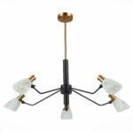 SLE205403-05 Светильник подвесной Черный, Латунь/Белый E14 5*60W LITA — изображение 2